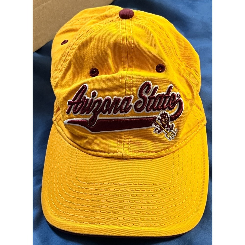 THE GAME Arizona State Sun Devils Mens One Size Yellow Adjustable Hat